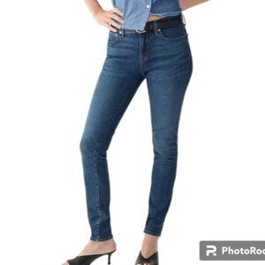 J. Crew Mid-Rise Skinny Distressed Blue Denim Jeans Size 29